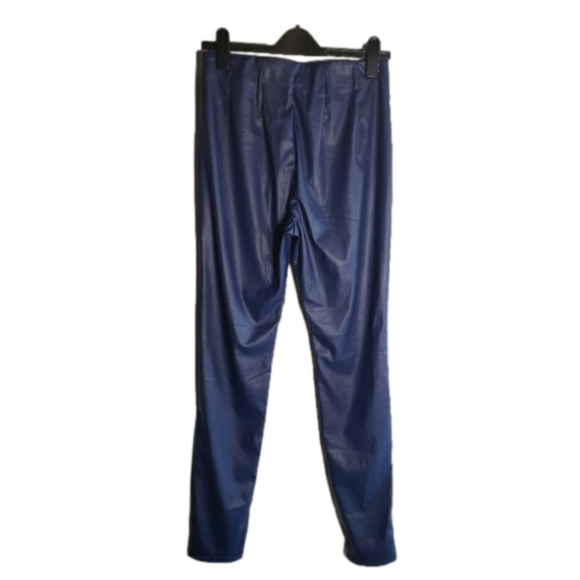 JJXX funky leather look purple high waist pants fully soft lined - Picture 4 of 10